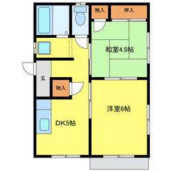 コーポハネカの物件間取画像